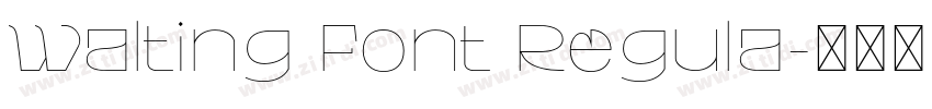 Walting Font Regula字体转换